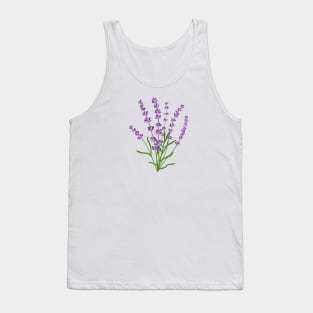 Lavender, Flower Tank Top